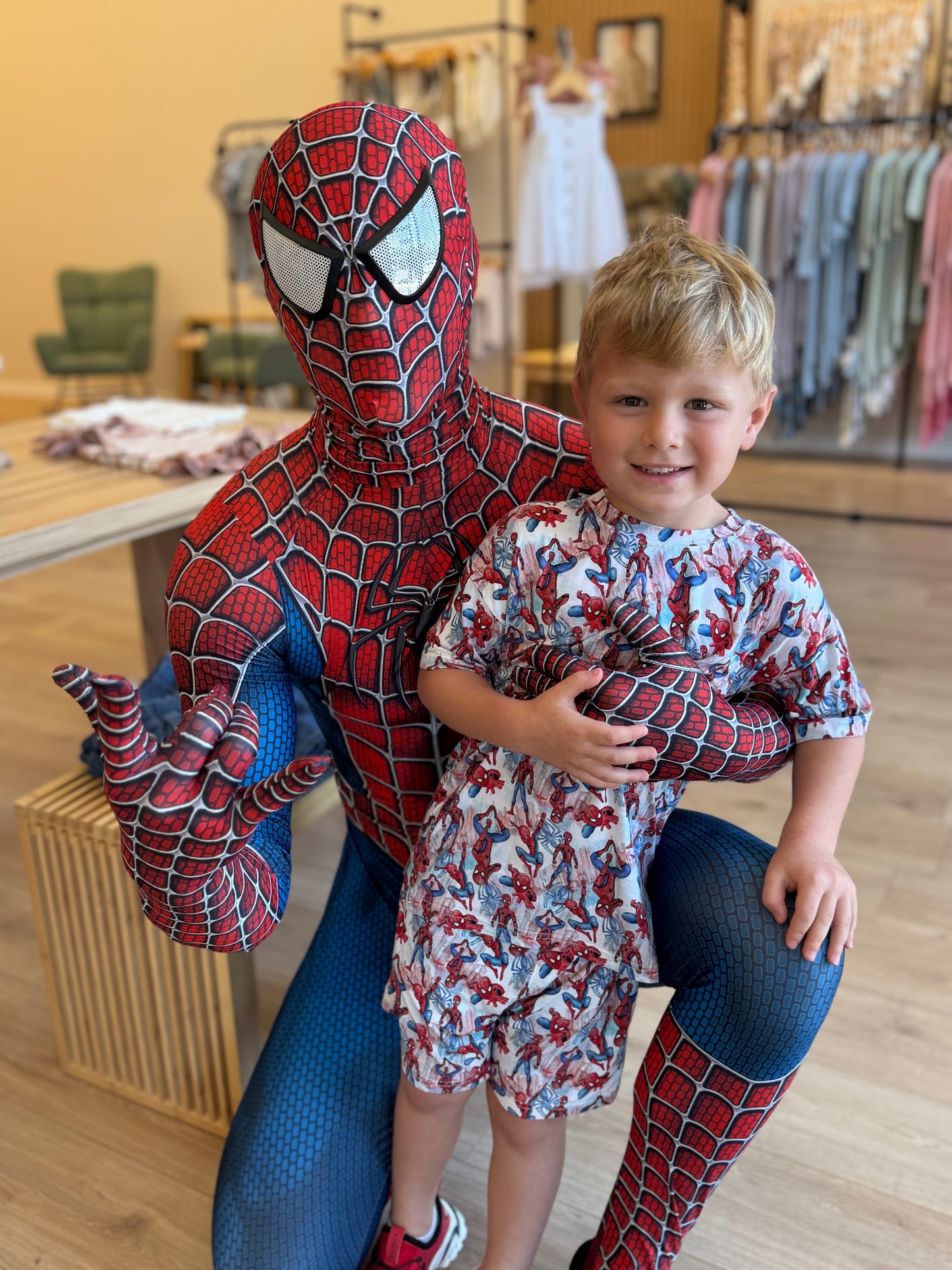 Watercolor Spider-Man Boys Casual Set