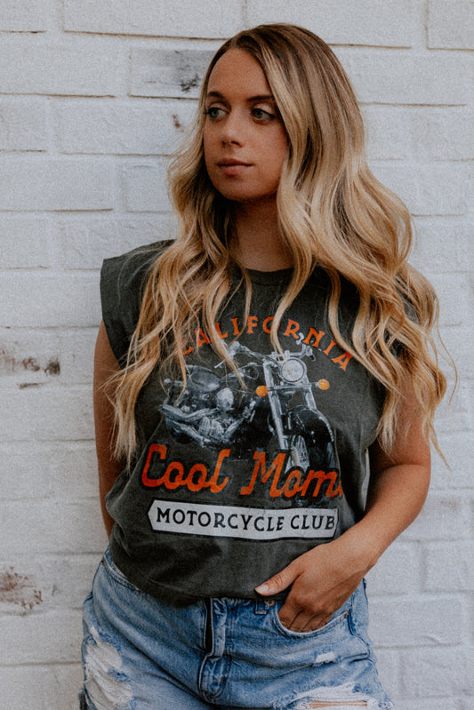 Cool Moms Motorcycle Club- Muscle Tee