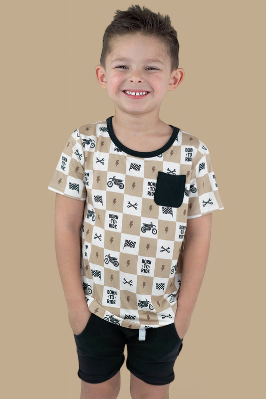 BORN TO RIDE DREAM POCKET TEE