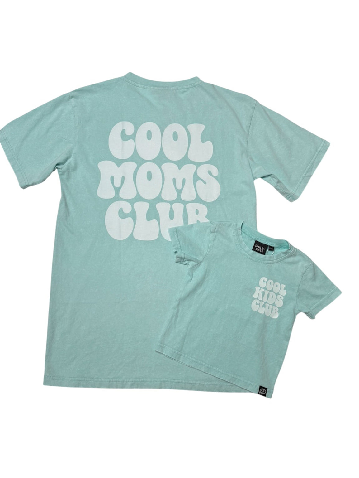 COOL KIDS CLUB • MINT ACID WASH TEE