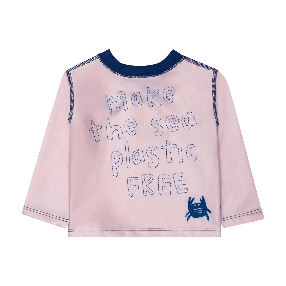 Make The Sea Plastic Free Rose Pink Rashguard - Rose Pink
