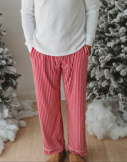 *PREORDER* Adult Red Stripe Pants