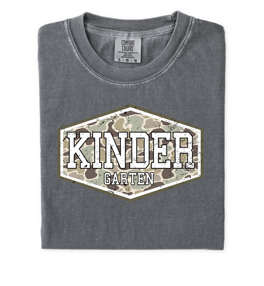 Camo Kindergarten Youth T-Shirt
