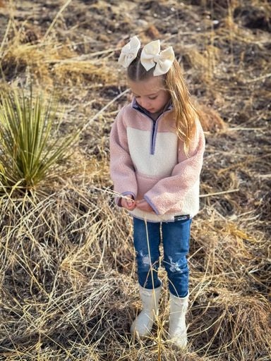 Preorder -Pink Sherpa Pullover