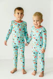 Long Sleeve Toddler PJ Set - Milk & Cookies