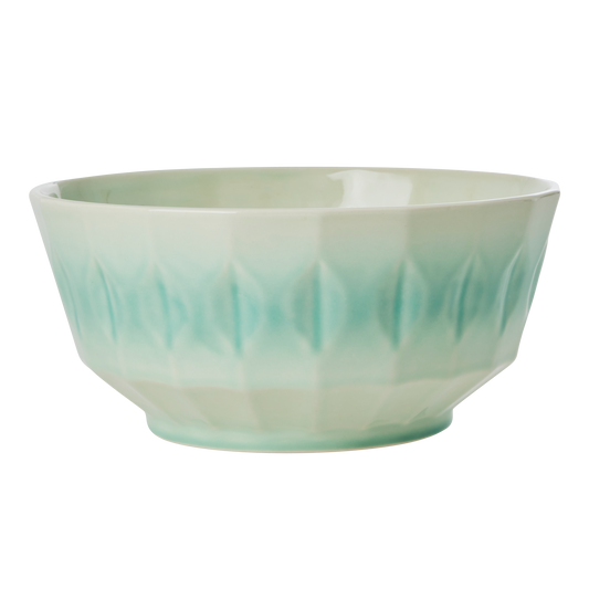 Ceramic Salad Bowl - Aqua