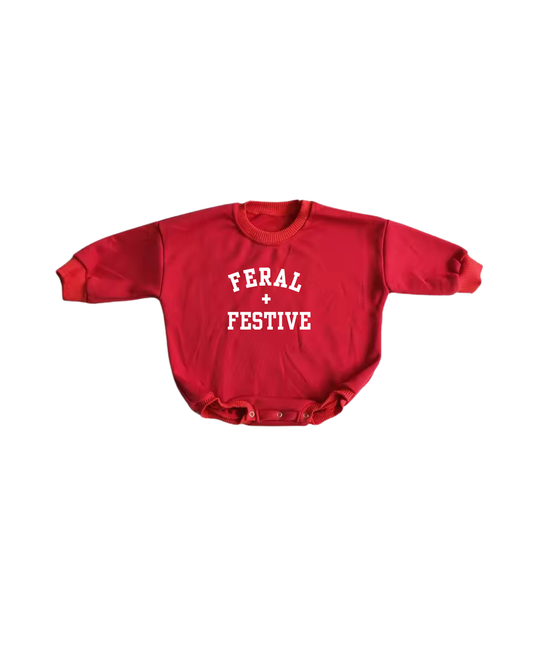 Feral + Festive Bubble Romper