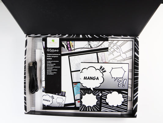 Manga - XXL+ Led Light Pad  And Markers Workshop - 10y+