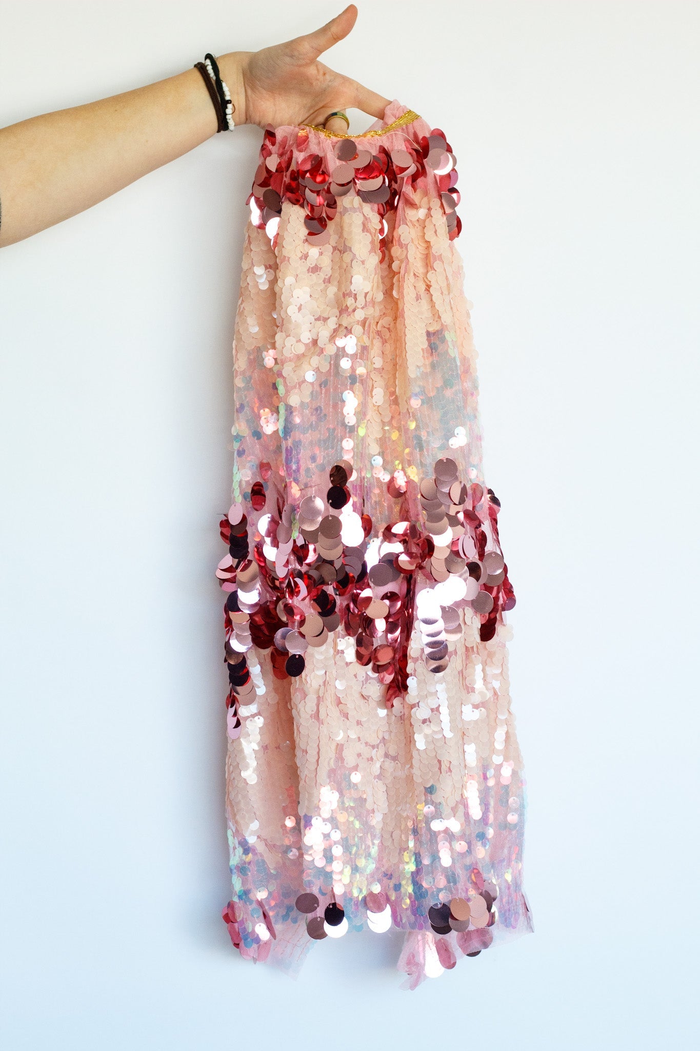 Pink Sequin Cape