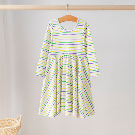 Carnival Time Organic Cotton Dress for Kids