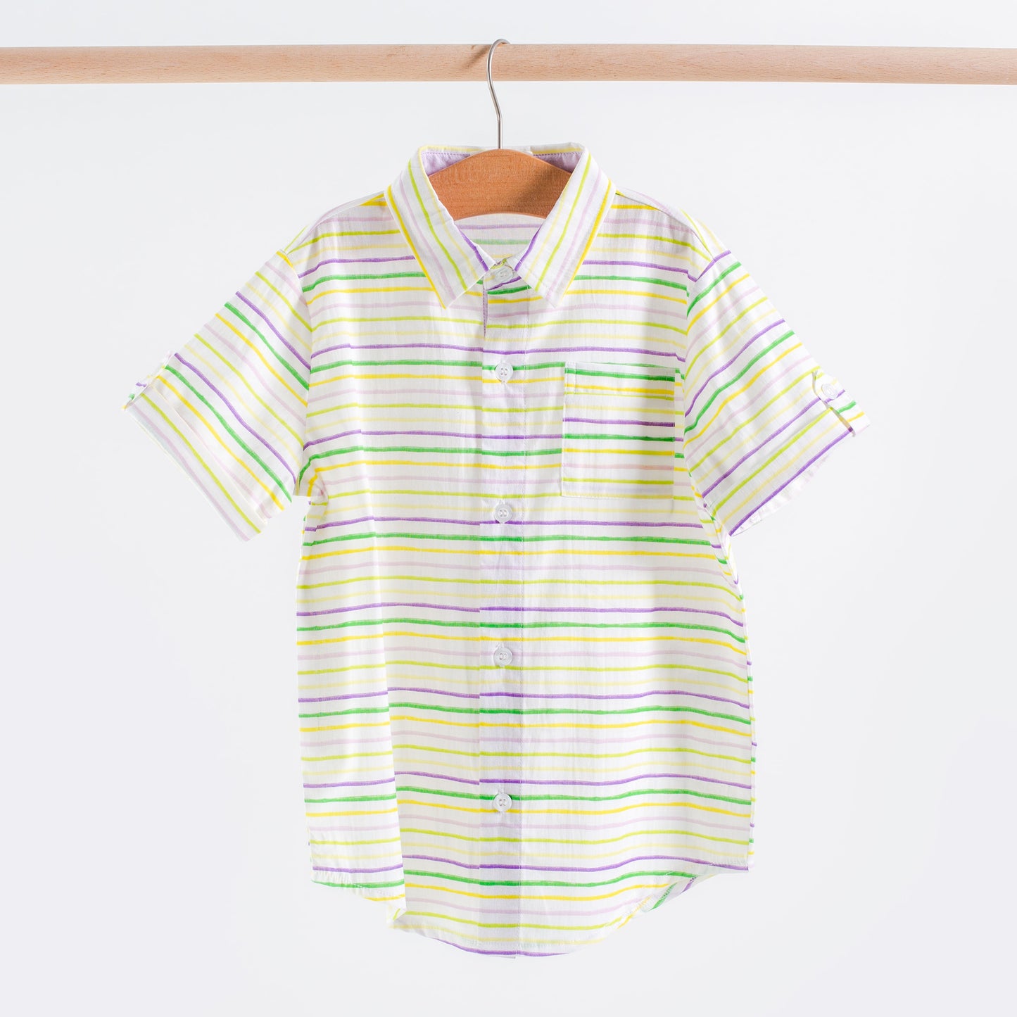 Carnival Time Short Sleeve Collared Shirt