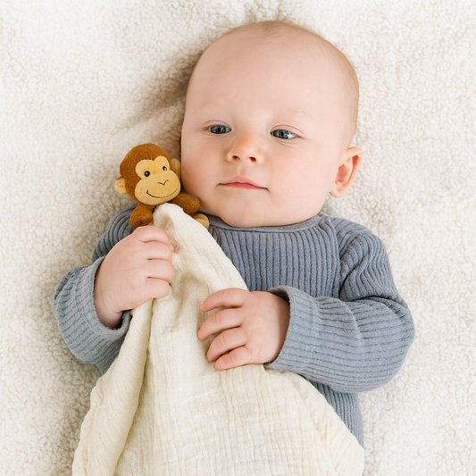 Me Lovey™ - Monkey Lovey Security Blanket