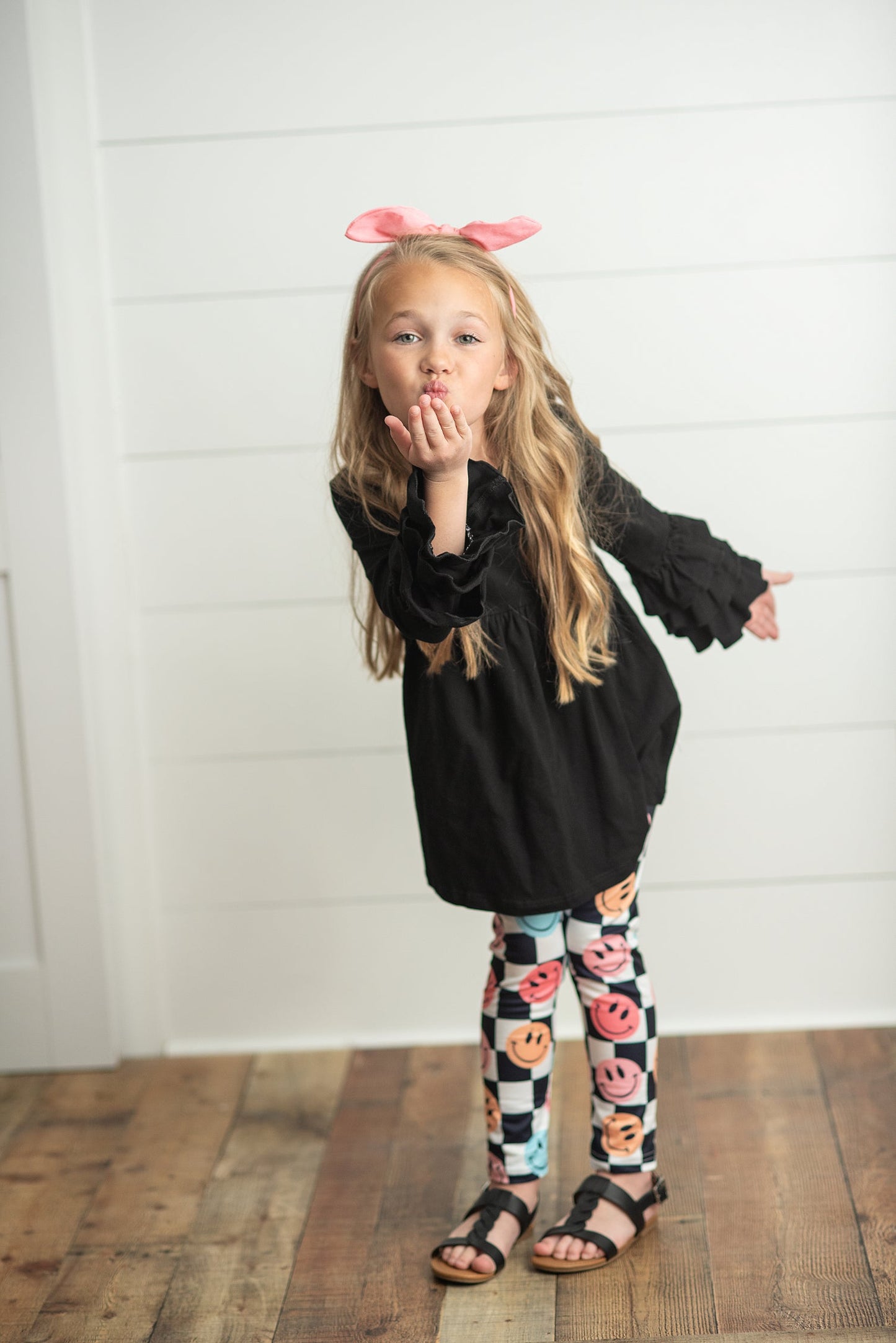 Smile Check Leggings Set