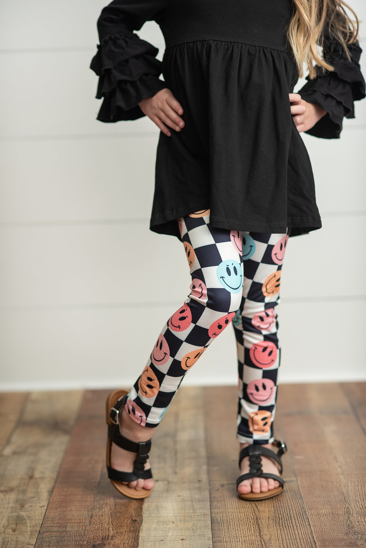 Smile Check Leggings Set