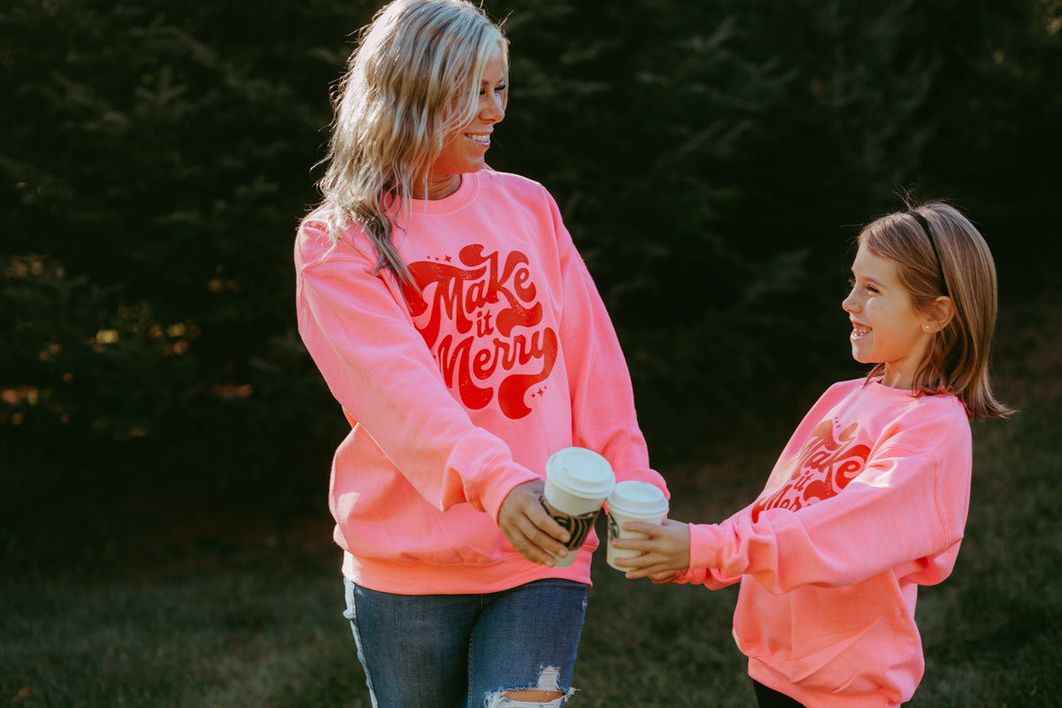 Make It Merry Adult Crewneck Sweatshirt