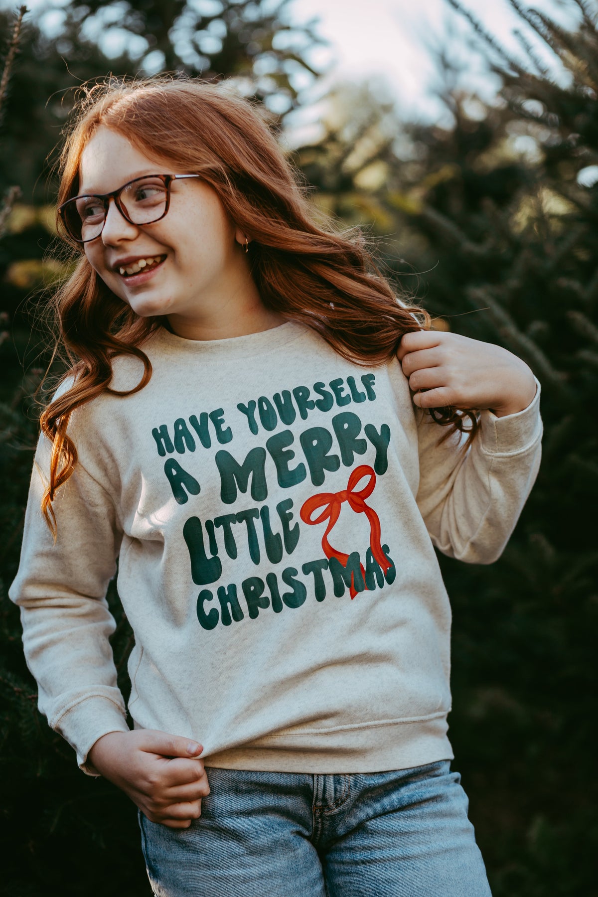 Have Yourself A Merry Little Christmas Youth Crewneck Sweatshirt