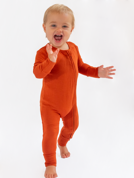 Cinnamon Zip Romper