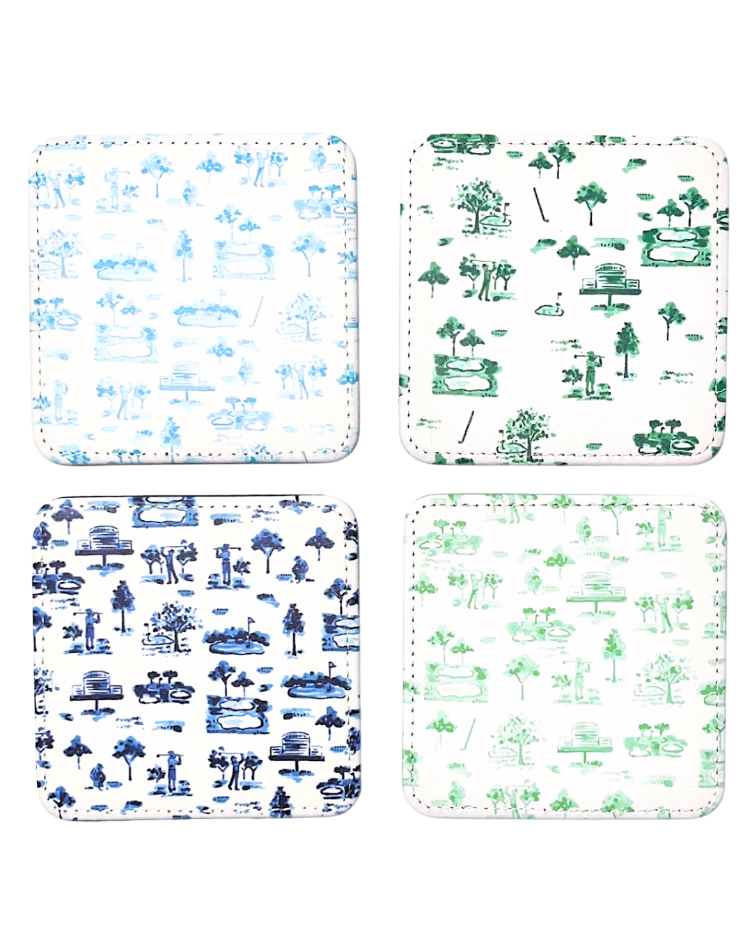Tee Time Coasters Set of 4
