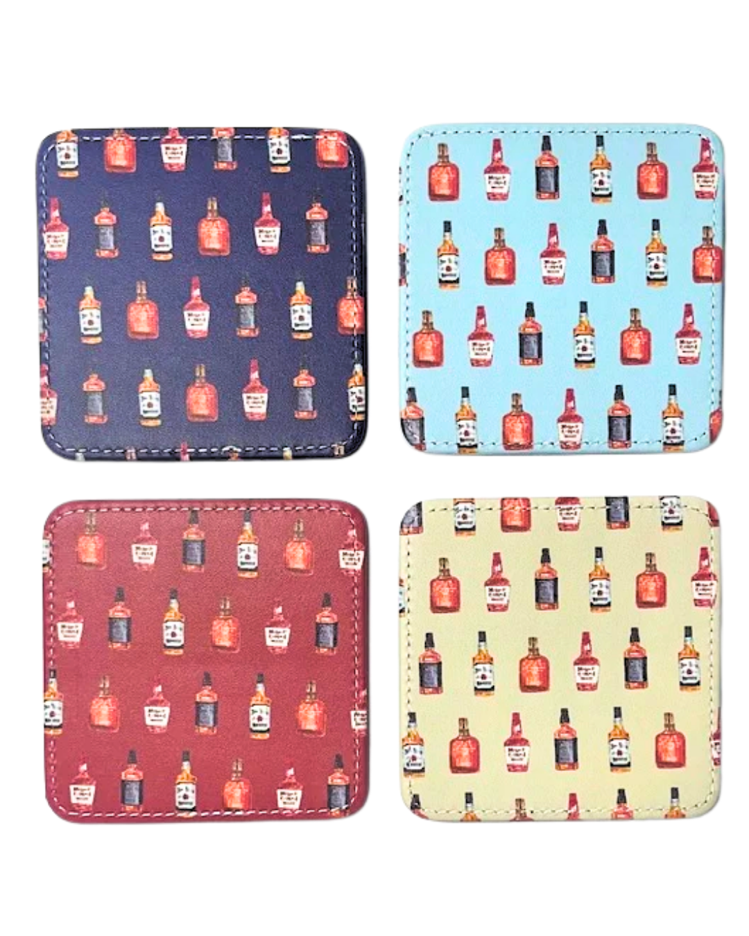 Bourbon Trail Coasters, Set of 4