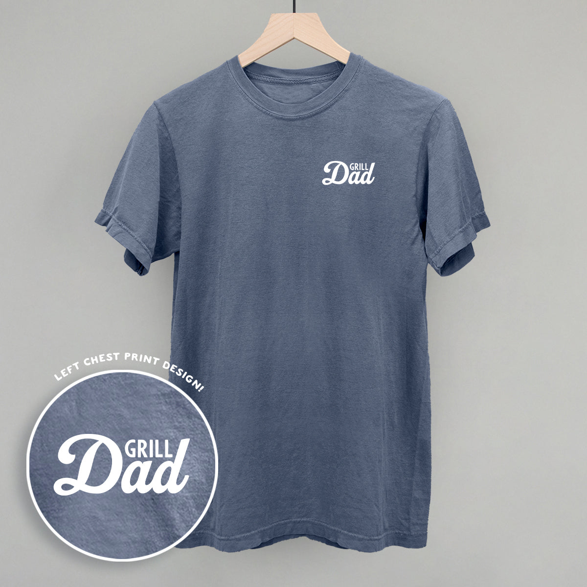 Grill Dad (White) (Left Chest)