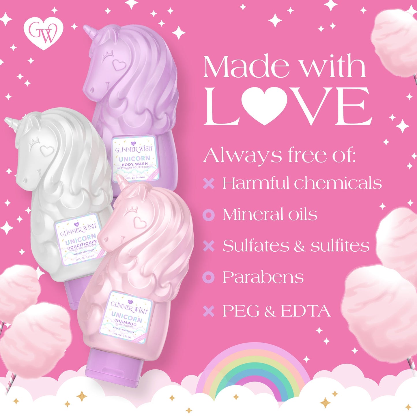 Unicorn Hair and Body Essentials