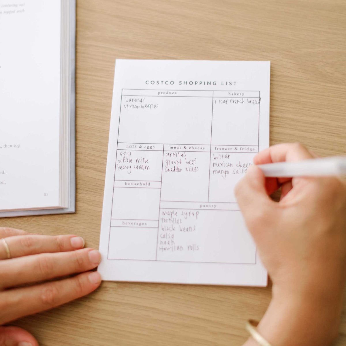 Costco Shopping List Notepad