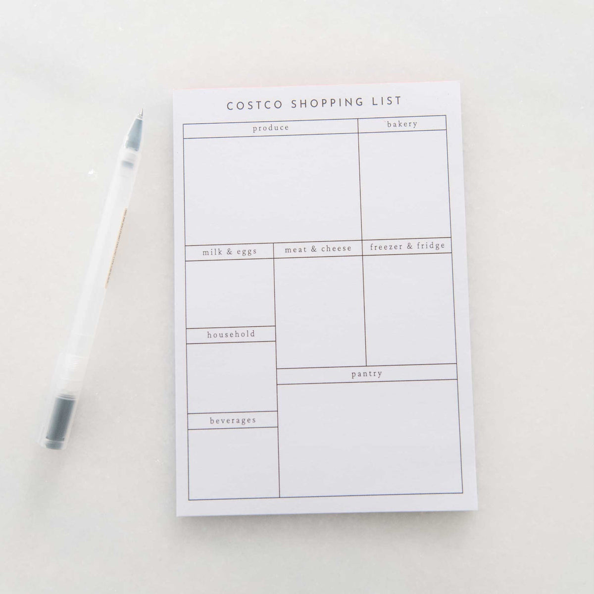 Costco Shopping List Notepad
