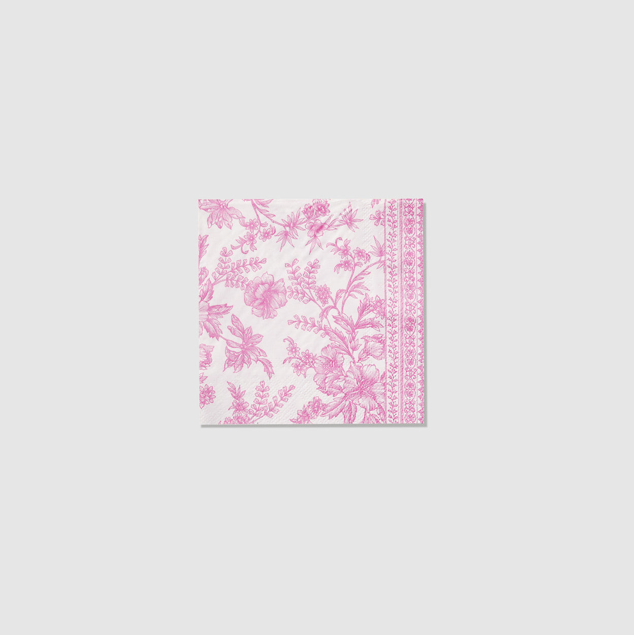 Pink Toile Cocktail Napkins (25 per pack)