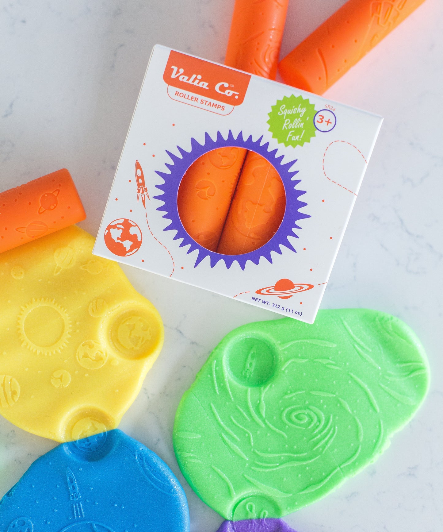 Space Play Dough Rollers (set of 4)