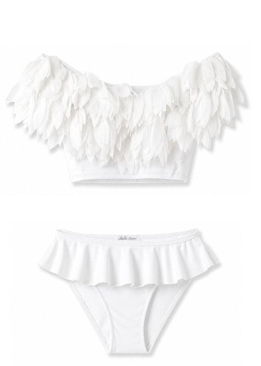 White Bikini with White Petals