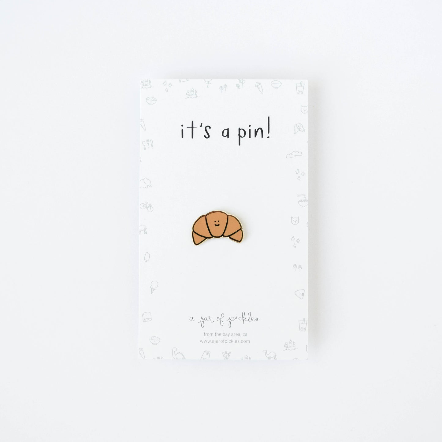 Croissant Pin