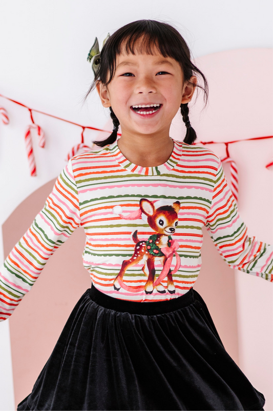 Vintage Reindeer | Bamboo Long Sleeve Shirt