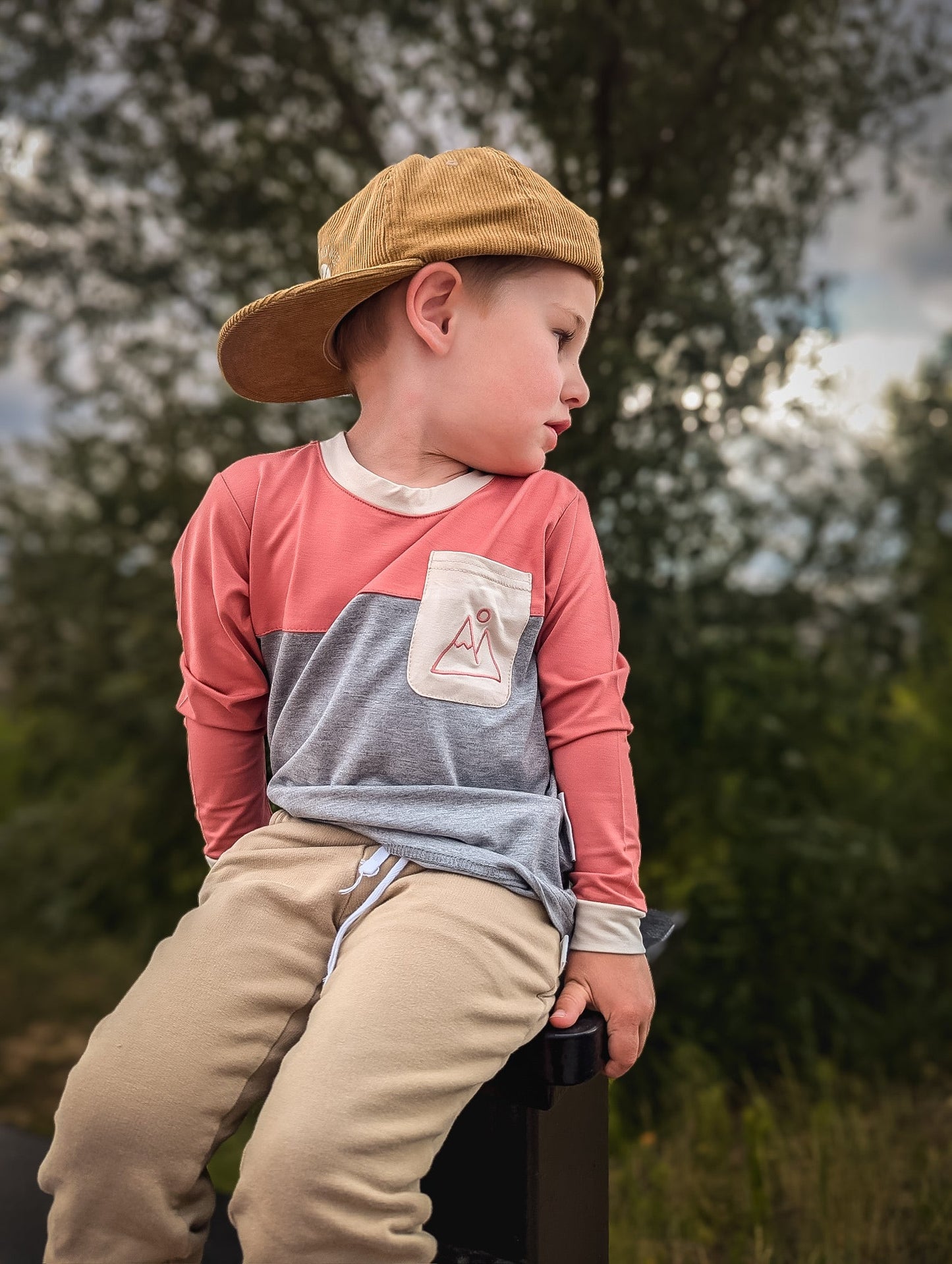 Mountain color block bamboo