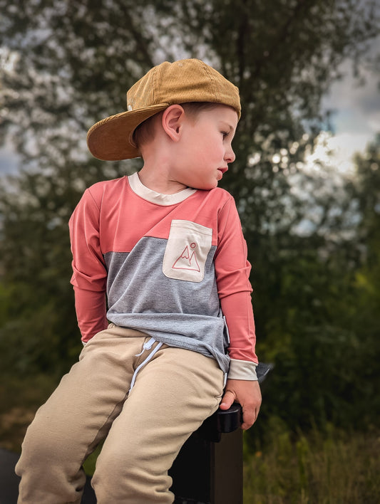 Mountain color block bamboo