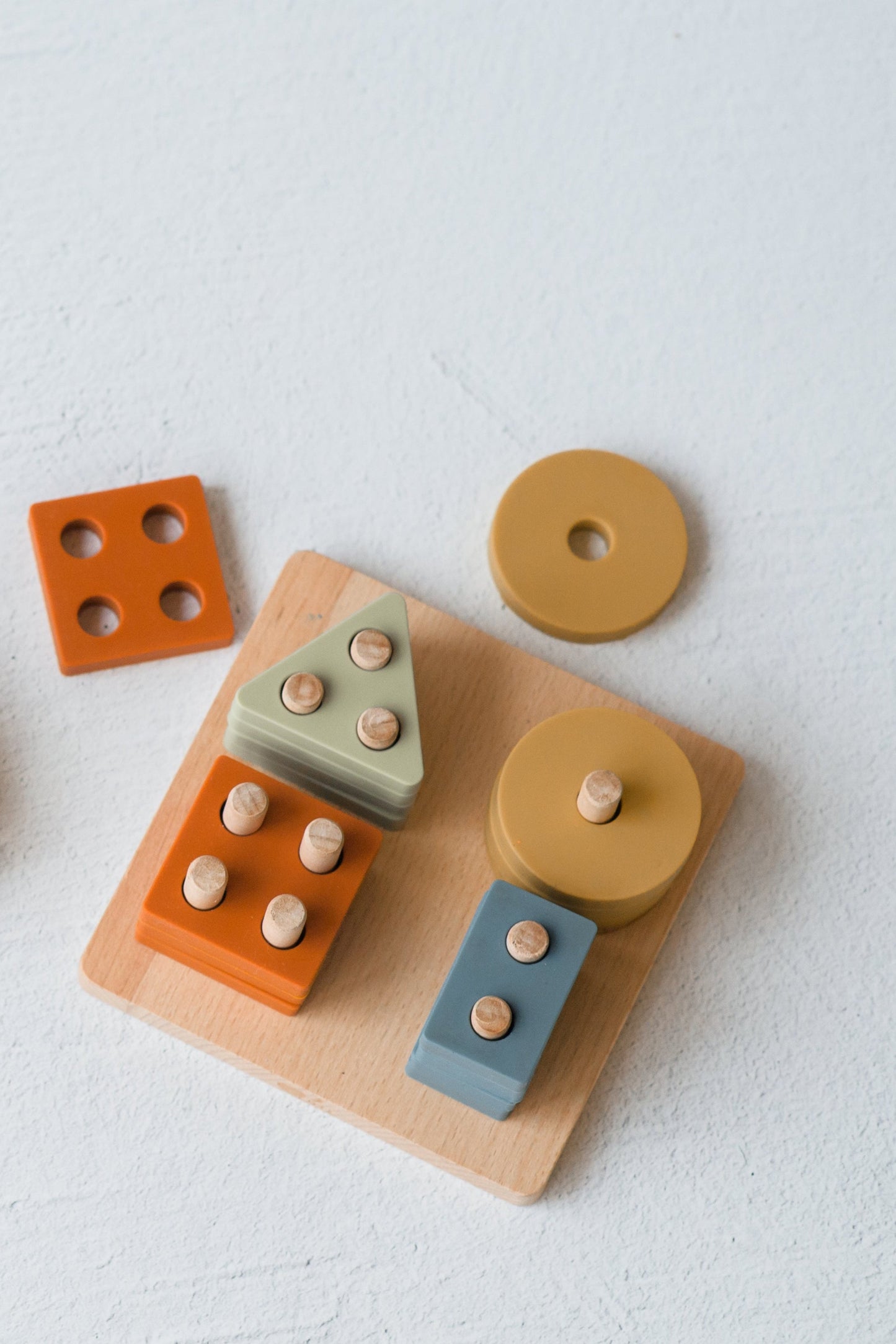 Shape Puzzle Toy + Geometric + Wood & Silicone + Montessori | LYTL®️