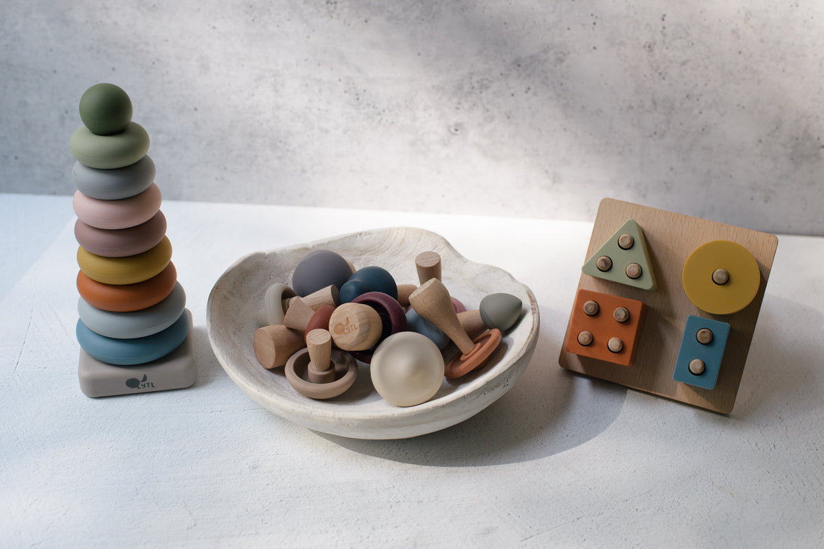 Mushroom Toy | Wood & Silicone + Imaginative + Montessori | LYTL®️