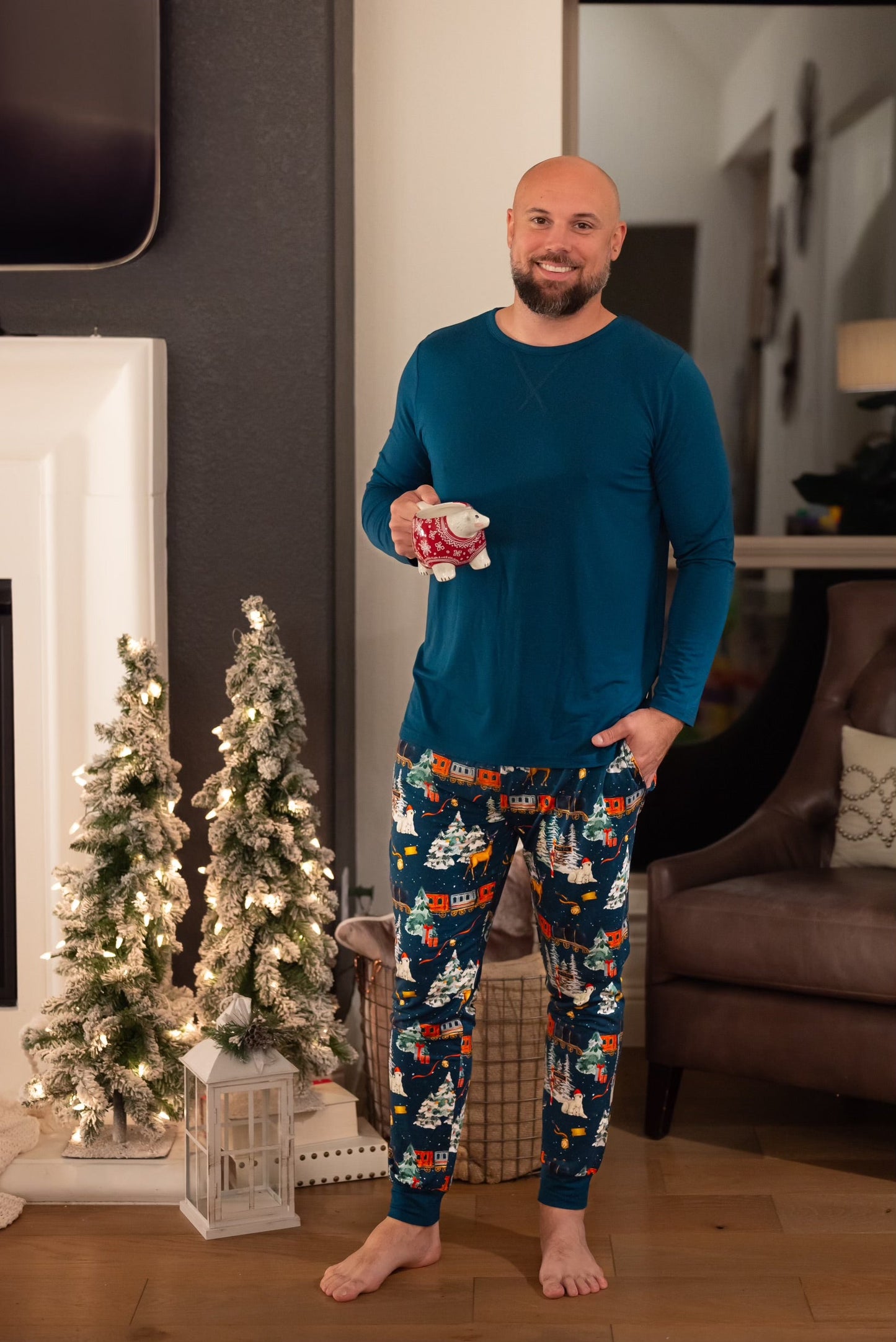 North Pole Express Adult Joggers
