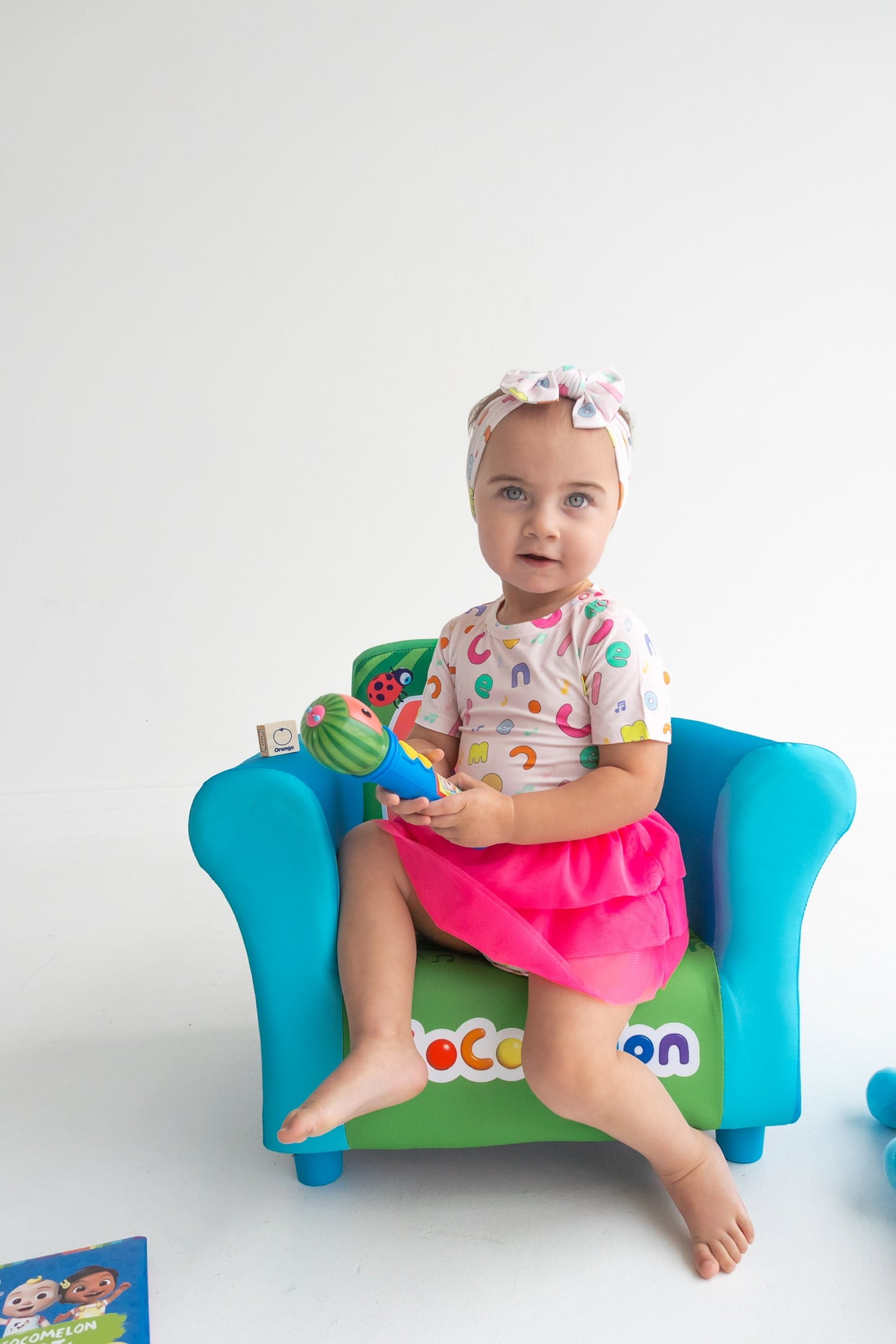 Dream Big Little Co x CoComelon ALPHABET DREAM TUTU SHORT SLEEVE BODYSUIT DRESS