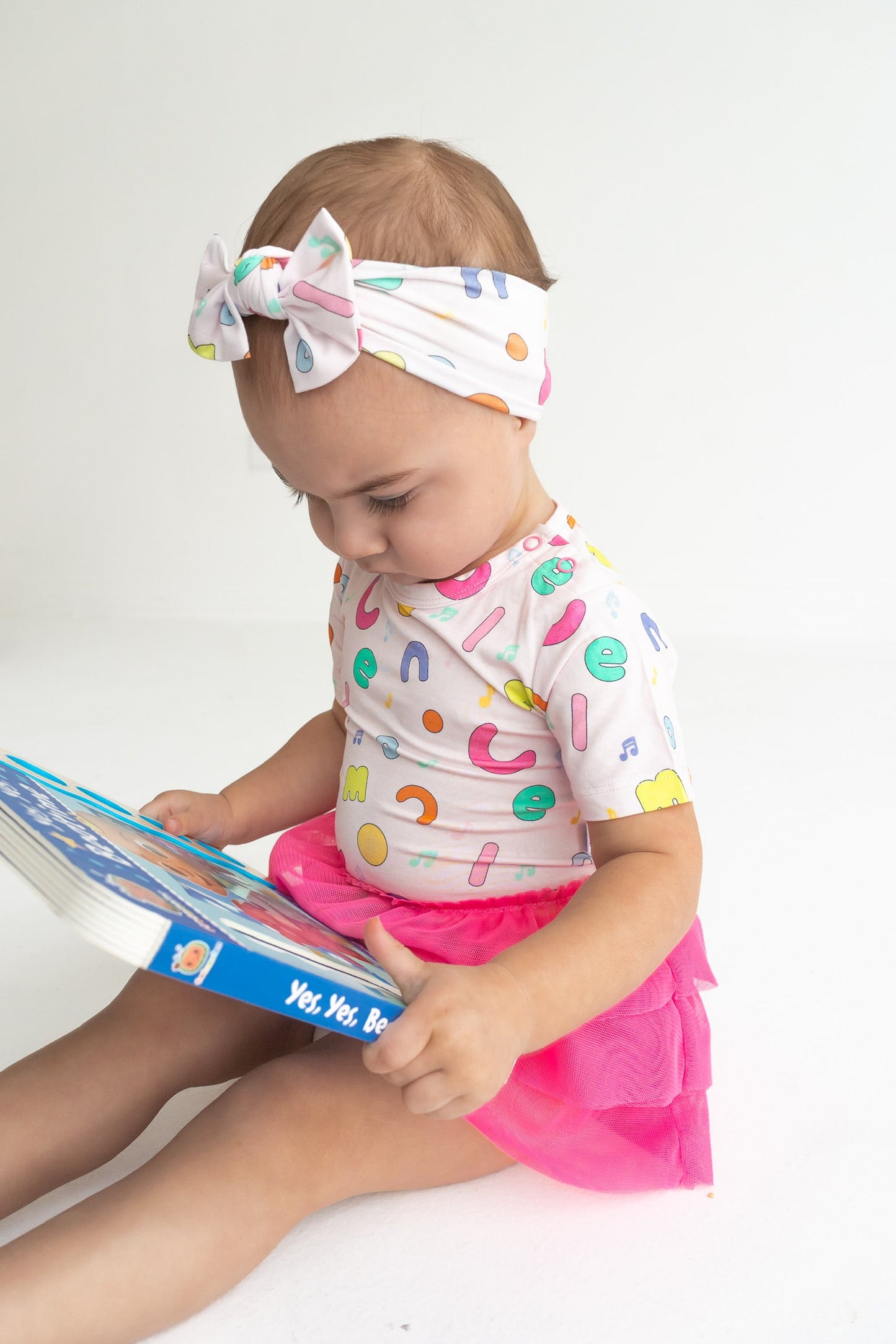 Dream Big Little Co x CoComelon ALPHABET DREAM TUTU SHORT SLEEVE BODYSUIT DRESS