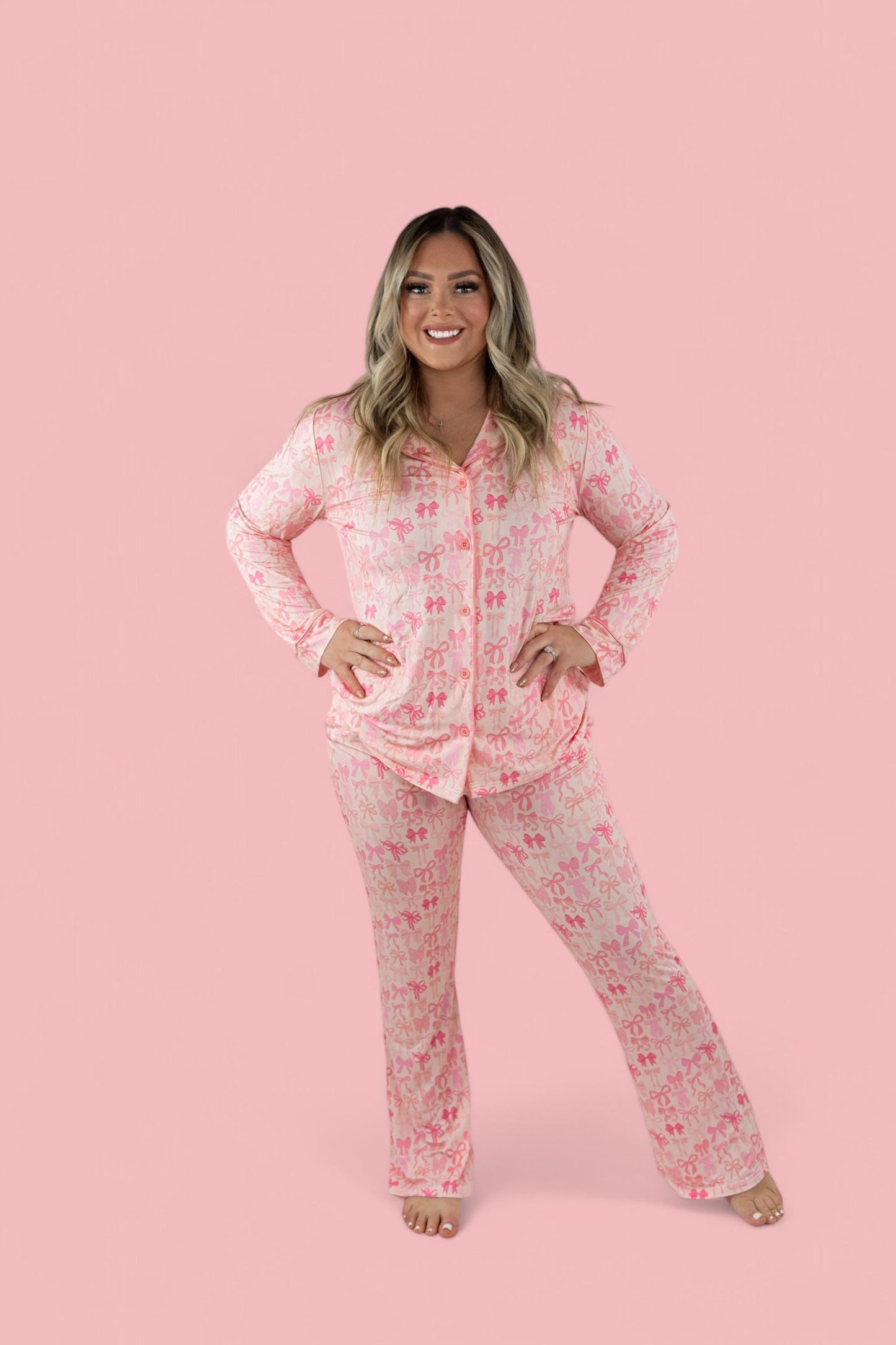 BLISSFUL BOWS WOMEN’S RELAXED FLARE DREAM SET