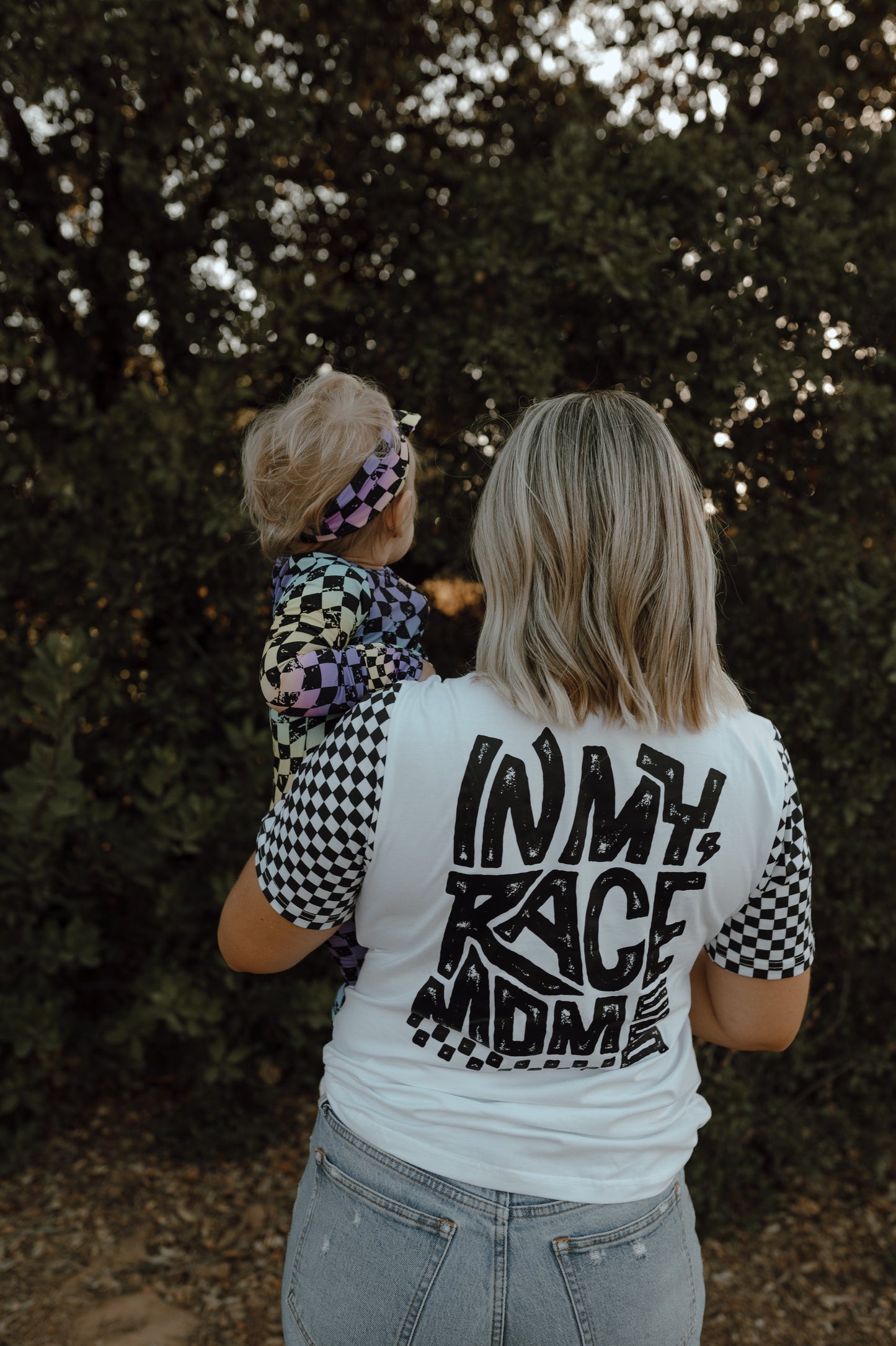 Checkered In My Race Mom Era T-Shirt / PREORDER: May 20 - May 27