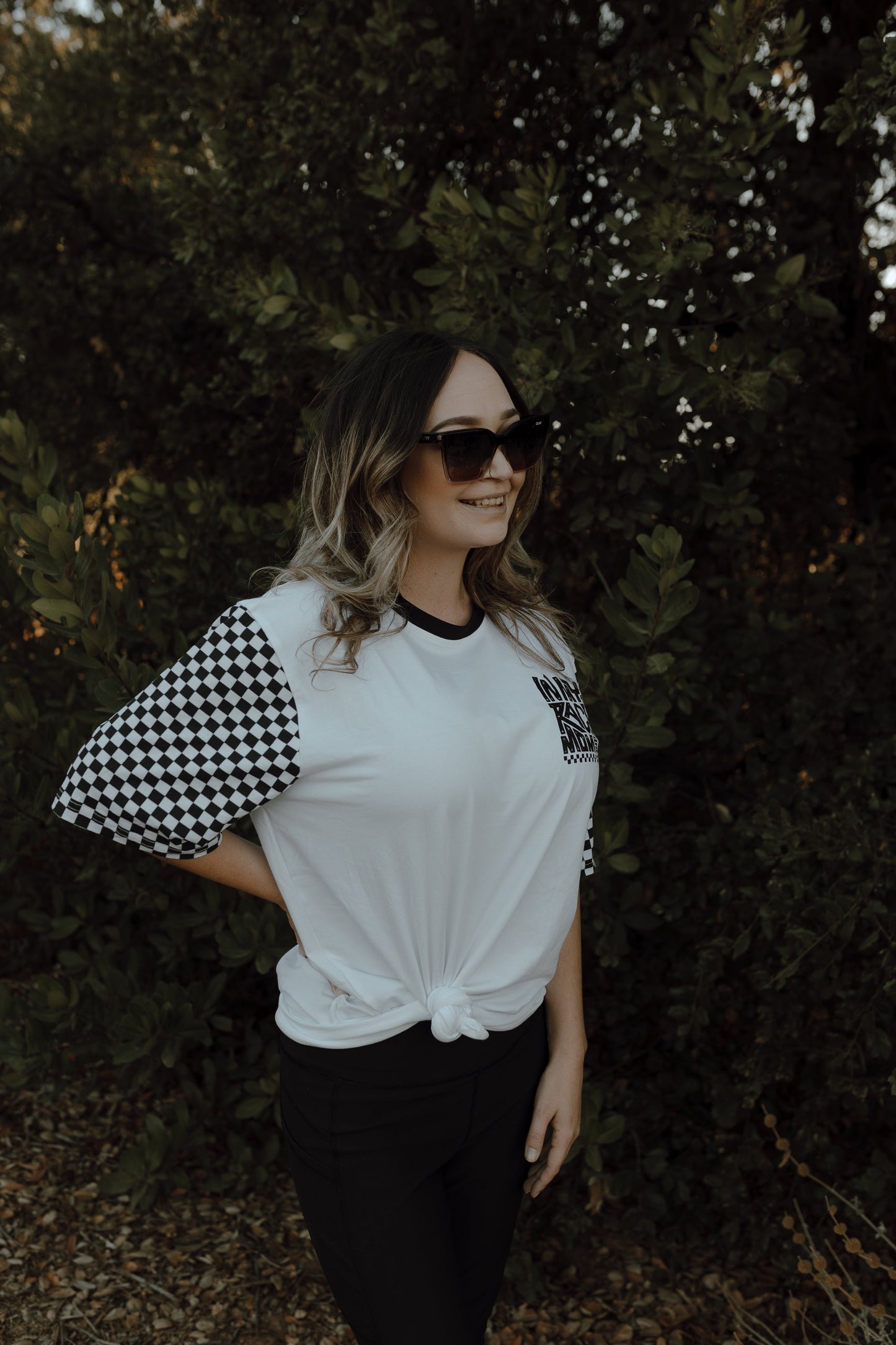 Checkered In My Race Mom Era T-Shirt / PREORDER: May 20 - May 27
