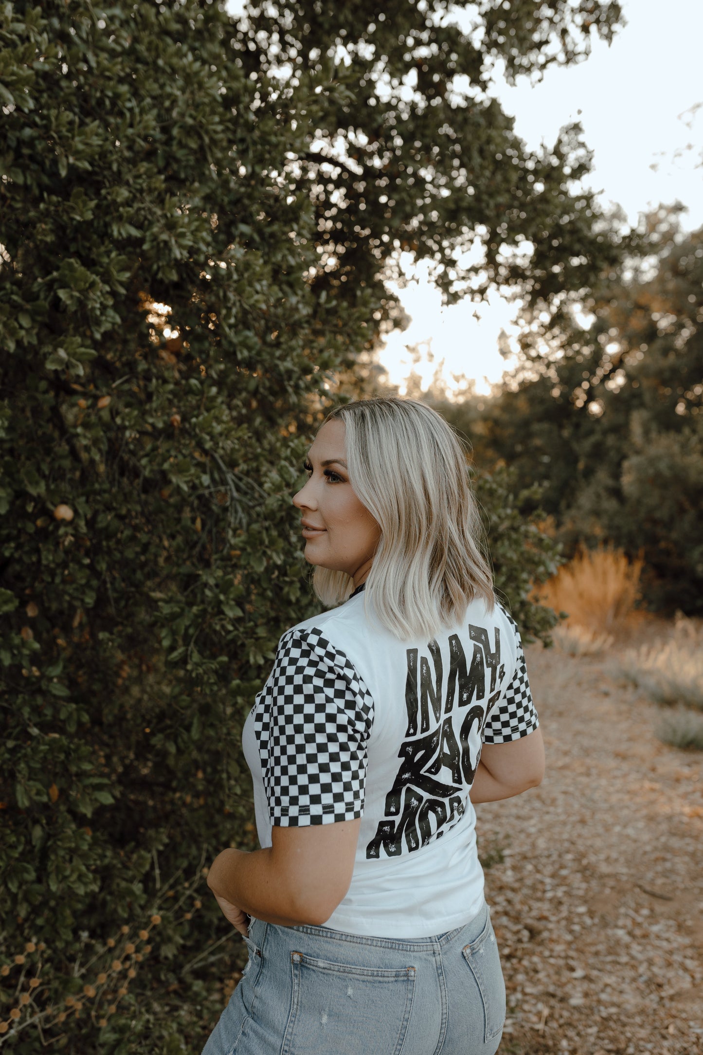 Checkered In My Race Mom Era T-Shirt / PREORDER: May 20 - May 27