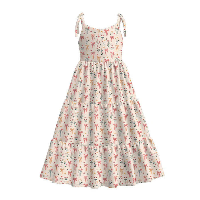 Girls Summer Mother's Day Mommy and Me Floral Maxi Slip Dress