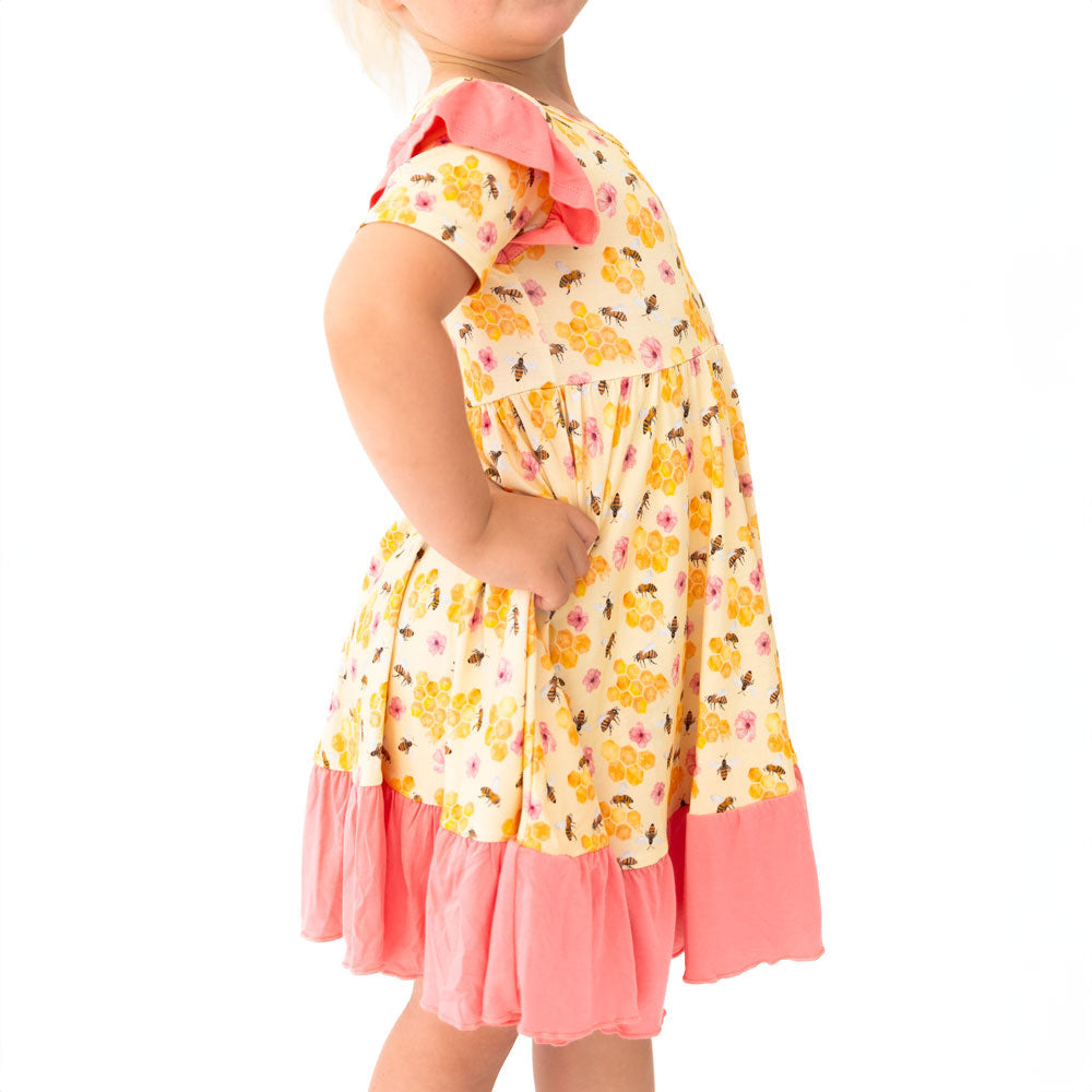 BellaGrace Bamboo Ruffle Spin Dress