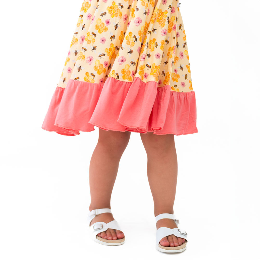 BellaGrace Bamboo Ruffle Spin Dress