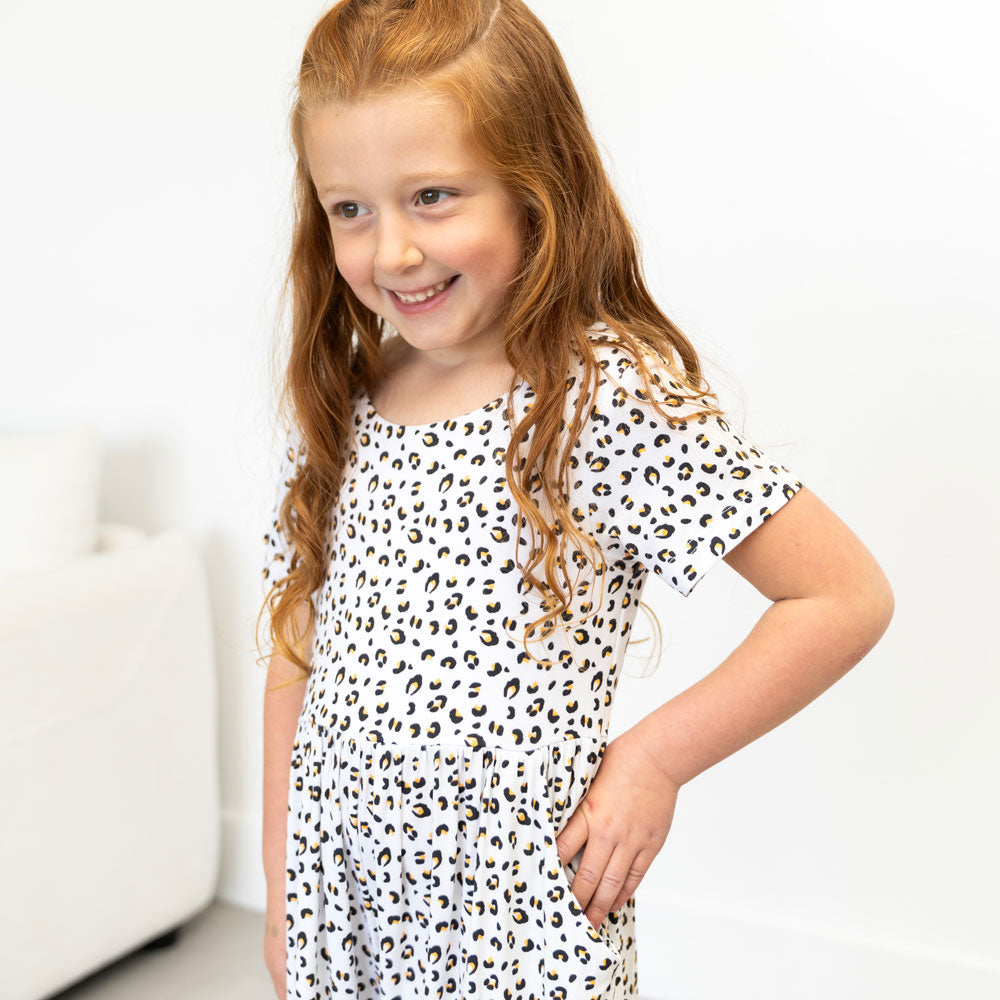 Allie Leopard Bamboo Leggy Romper