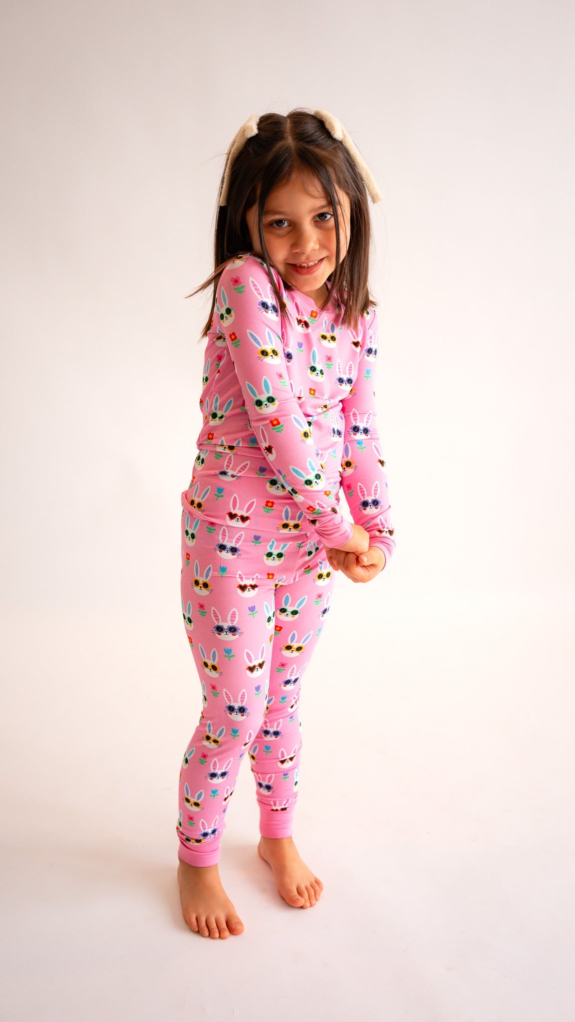 Sunny Bunnies Two-Piece Bamboo Pajamas
