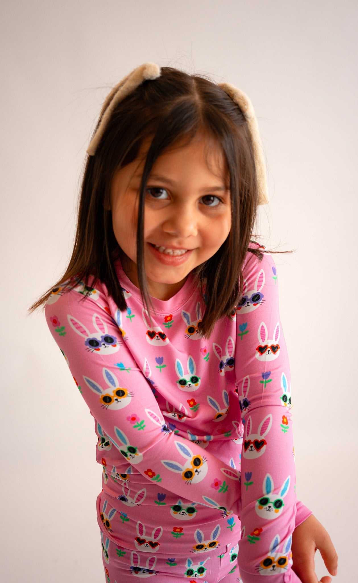 Sunny Bunnies Two-Piece Bamboo Pajamas