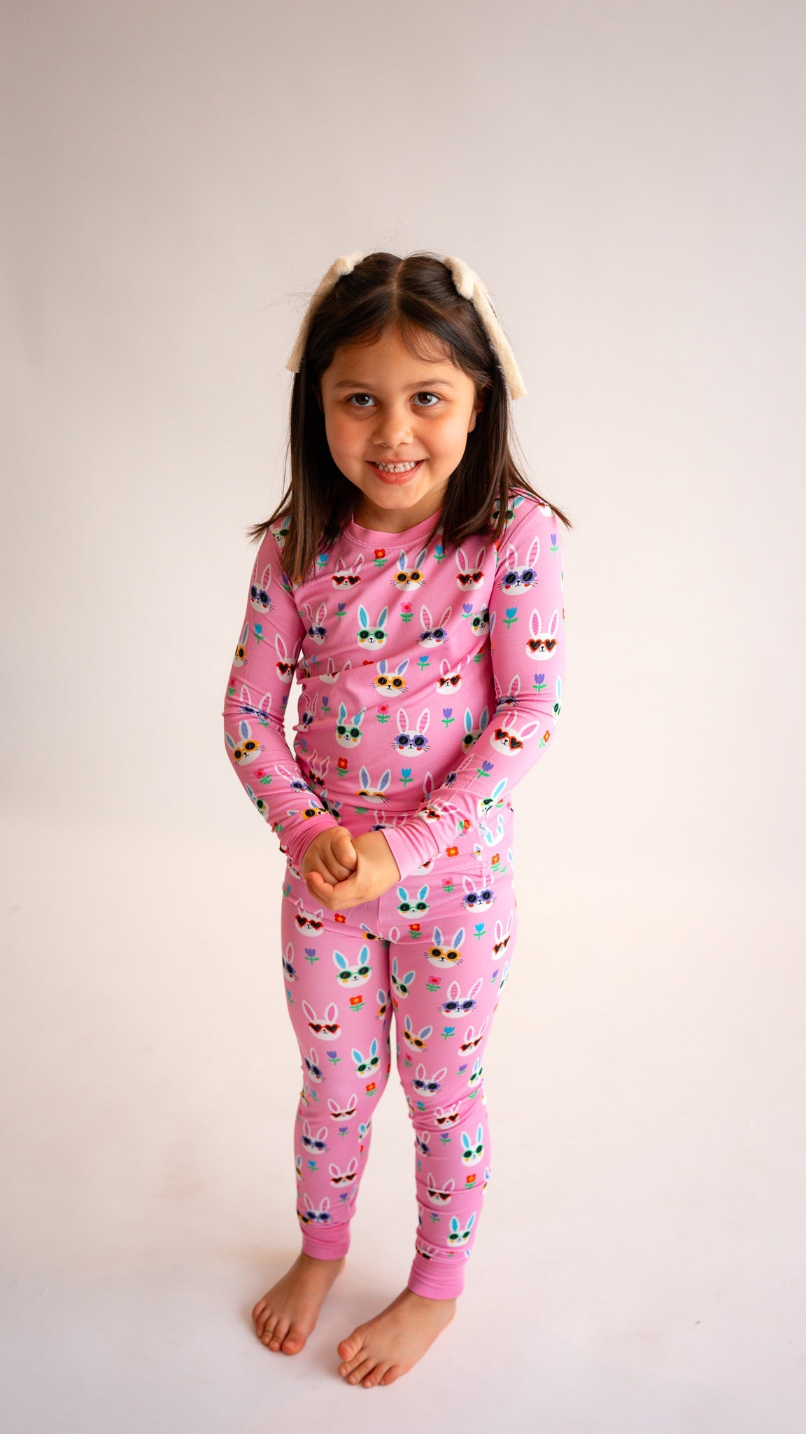 Sunny Bunnies Two-Piece Bamboo Pajamas